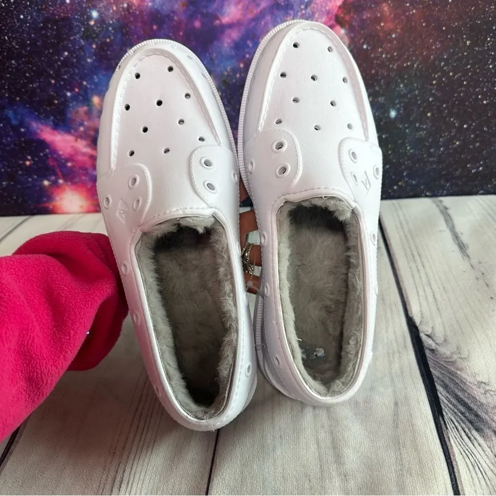 NEW! Sperry Top-Sider A/O Float Casual Boat Shoes Faux Fur‎ STS87512 Women Sz 10